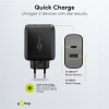 123led Goobay USB multipoort oplader | 2 poorten | USB-A & USB-C | 65W | GaN | Power Delivery | Zwart  LDR03632 - 4