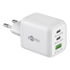 Goobay USB multipoort snellader Nano | 3 poorten | USB-A & USB-C | 65W | GaN | Power Delivery | Wit LDR03644 - 1