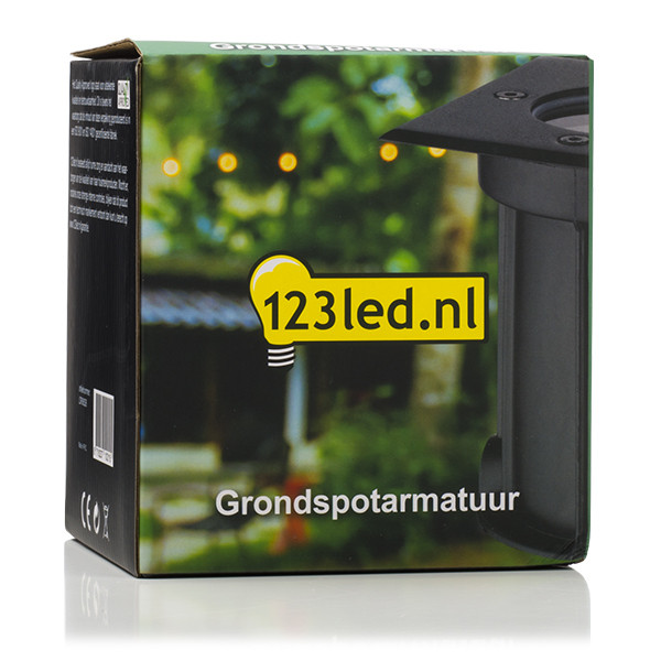 123led Grondspot GU10 | Athene | Vierkant | IP67 | Zwart  LDR08526 - 5