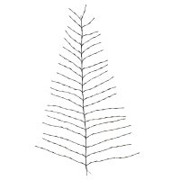 123led Hangende kerstboom | 110 x 140 cm | 150 leds | Warm Wit  LKO00661