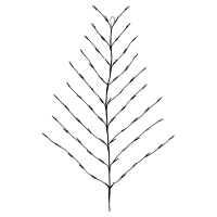 123led Hangende kerstboom | 80 x 100 cm | 68 lampjes | Warm Wit  LKO00660