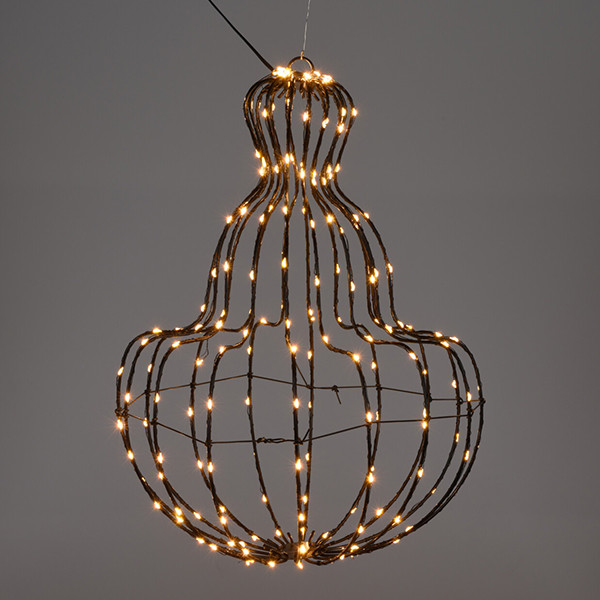 123led Hangende lantaarn | 34 x 40 cm | 192 leds | Extra Warm Wit  LKO00663 - 1
