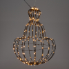 123led Hangende lantaarn | 34 x 40 cm | 192 leds | Extra Warm Wit  LKO00663