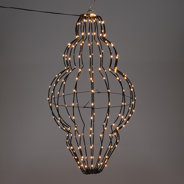 123led Hangende lantaarn | 39 x 60 cm | 240 leds | Extra Warm Wit  LKO00665 - 1
