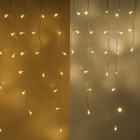 123led IJspegelverlichting 12,1 meter | extra warm wit & warm wit | 360 lampjes | Transparant  LDR07289