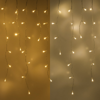 123led IJspegelverlichting 8,5 meter | extra warm wit & warm wit | 180 lampjes | Transparant  LDR07287