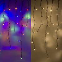 123led IJspegelverlichting 8,5 meter | multicolor & warm wit | 180 lampjes  LDR07290