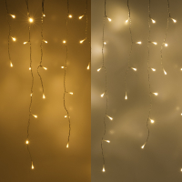123led IJspegelverlichting 9,7 meter | extra warm wit & warm wit | 240 lampjes | Transparant  LDR07288