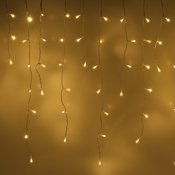 123led IJspegelverlichting 9,7 meter | extra warm wit & warm wit | 240 lampjes | Transparant  LDR07288 - 2