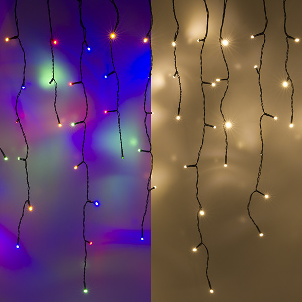 123led IJspegelverlichting 9,7 meter | multicolor & warm wit | 240 lampjes  LDR07291 - 1