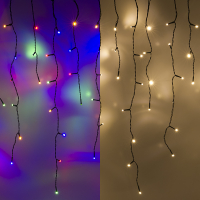 123led IJspegelverlichting 9,7 meter | multicolor & warm wit | 240 lampjes  LDR07291