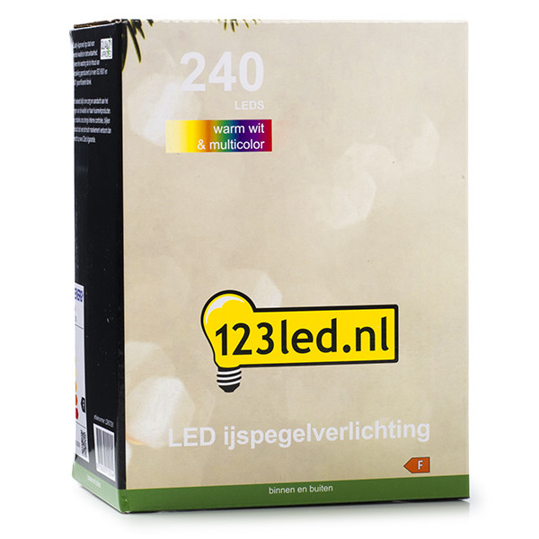 123led IJspegelverlichting 9,7 meter | multicolor & warm wit | 240 lampjes  LDR07291 - 8