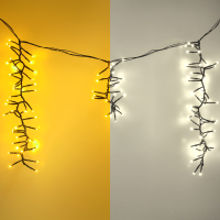 IJspegelverlichting Cluster 3,5 meter | Extra warm wit & warm wit | 528 lampjes LDR07349