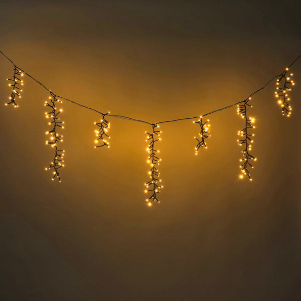 IJspegelverlichting Cluster 7 meter | Extra warm wit & warm wit | 1032 lampjes LDR07350 - 2