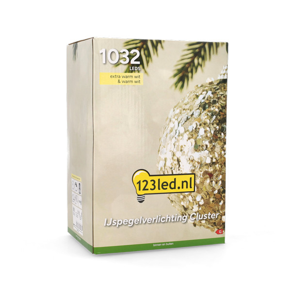 IJspegelverlichting Cluster 7 meter | Extra warm wit & warm wit | 1032 lampjes LDR07350 - 8