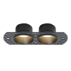 Inbouwarmatuur 2x GU10 MR11 | Trimless | Rond | 100 x 52 mm | incl. fitting | Kantelbaar | IP20 | Zwart LDR08306 - 1