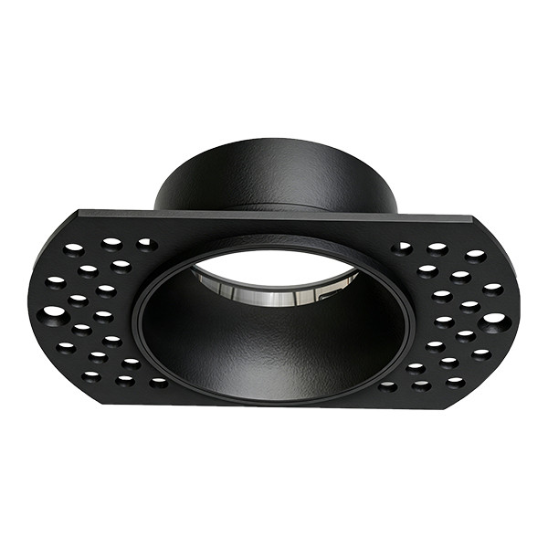 Inbouwarmatuur GU10 | Trimless | Rond | 62 mm | incl. fitting | IP20 | Zwart LDR08294 - 1