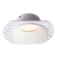 Inbouwarmatuur GU10 | Trimless | Rond | 80 mm | incl. fitting | IP65 | Wit LDR08296