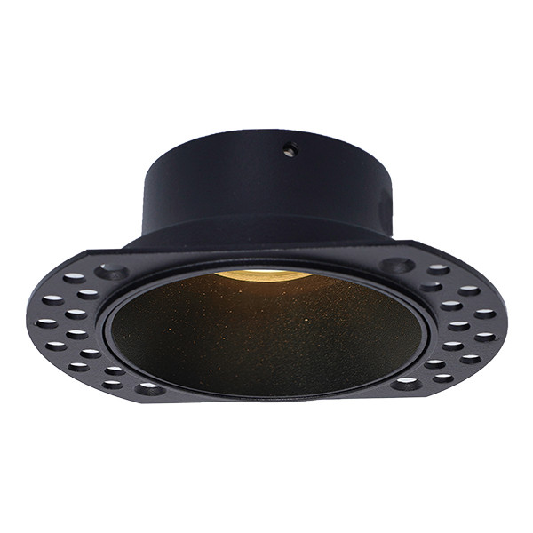 Inbouwarmatuur GU10 | Trimless | Rond | 80 mm | incl. fitting | IP65 | Zwart LDR08298 - 1