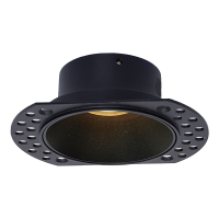 Inbouwarmatuur GU10 | Trimless | Rond | 80 mm | incl. fitting | IP65 | Zwart LDR08298
