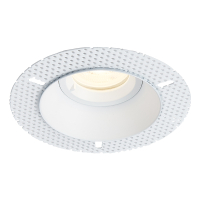 Inbouwarmatuur GU10 | Trimless | Rond | 85 mm | incl. fitting | IP65 | Wit LDR08280