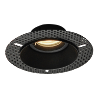 Inbouwarmatuur GU10 | Trimless | Rond | 85 mm | incl. fitting | IP65 | Zwart LDR08282