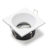 123led Inbouwarmatuur GU10 vierkant diep incl. fitting (Wit, IP65, 1 stuk)  LDR08022