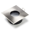 123led Inbouwarmatuur GU10 vierkant incl. fitting (Nikkel, IP65, 1 stuk)  LDR08019