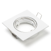 123led Inbouwarmatuur GU10 vierkant incl. fitting (Wit, IP20, 1 stuk)  LDR08003