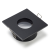 123led Inbouwarmatuur GU10 vierkant incl. fitting (Zwart, IP65, 1 stuk)  LDR08018