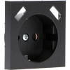123led Inlegplaat | 2x USB-A | 55 x 55 cm | Mat Zwart  LDR06781 - 1