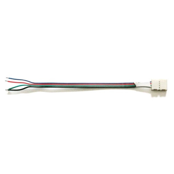 123led Kabel met 1 koppelstuk voor RGB led strips | 15 cm | geschikt voor 5050 (123led huismerk)  LDR07784 - 1