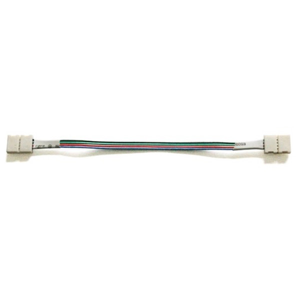 123led Kabel met 2 koppelstukken voor RGB led strips | 15 cm | geschikt voor 5050 (123led huismerk)  LDR07781 - 1