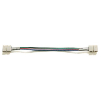 123led Kabel met 2 koppelstukken voor RGB led strips | 15 cm | geschikt voor 5050 (123led huismerk)  LDR07781