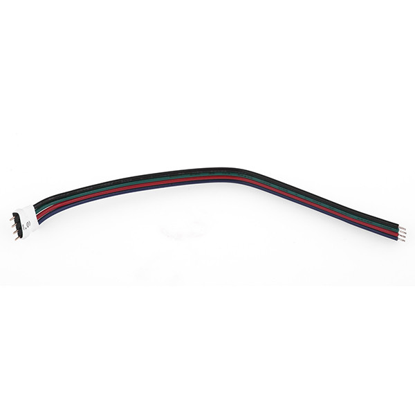 123led Kabel met 4-pins connector voor RGB led strips | 15 cm | geschikt voor 5050 (123led huismerk)  LDR07785 - 1
