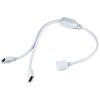 Kabel splitter voor RGBW led strip 5050 | 1 naar 2 | wit (123led huismerk)