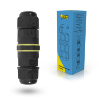 123led Kabelverbinder 3-aderig | Geschikt voor buiten | IP68 | Zwart  LDR02210
