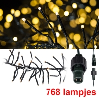 Kerst ledverlichting cluster 768 lampjes extra warm wit uitbreiding ... Kerst ledverlichting cluster 768 lampjes extra warm wit uitbreiding ...