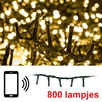 Kerst ledverlichting microcluster 800 lampjes warm wit met app ... Kerst ledverlichting microcluster 800 lampjes warm wit met app ...
