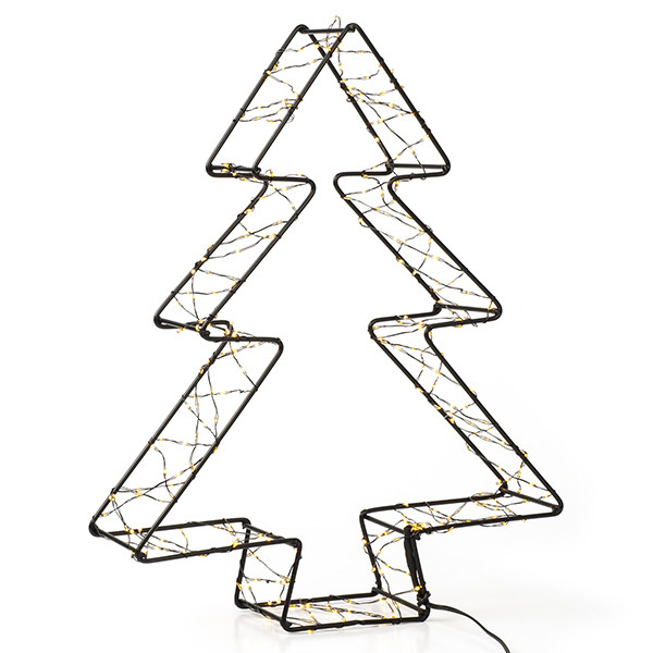 123led Kerstboom 3D | 36 cm | Extra warm wit & warm wit | 300 lampjes | Zwart  LDR07272 - 2