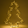 123led Kerstboom 3D | 36 cm | Extra warm wit & warm wit | 300 lampjes | Zwart  LDR07272 - 3