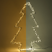 123led Kerstboom 3D | 56 cm | Extra warm wit & warm wit | 540 lampjes | Zwart  LDR07273