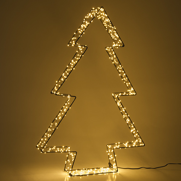 123led Kerstboom 3D | 56 cm | Extra warm wit & warm wit | 540 lampjes | Zwart  LDR07273 - 3