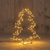 123led Kerstboom 3D op batterijen | 26 cm | 200 leds | Warm wit  LCO00194