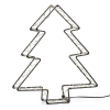 123led Kerstboom 3D op batterijen | 26 cm | Extra warm wit & warm wit | 200 lampjes | Zwart  LDR07286 - 2
