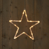 123led Kerstfiguur ster op batterijen | 30 cm | 13 leds | Warm Wit  LCO00084