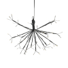Kersthanger paardenbloem Ø 30 cm | Extra warm wit & warm wit | 63 lampjes  | Zwart LDR07343 - 4