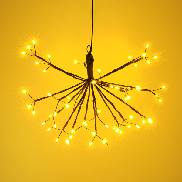 Kersthanger paardenbloem Ø 30 cm | Extra warm wit & warm wit | 63 lampjes LDR07343 - 3