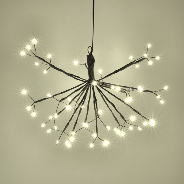 Kersthanger paardenbloem Ø 30 cm | Extra warm wit & warm wit | 63 lampjes LDR07343 - 4