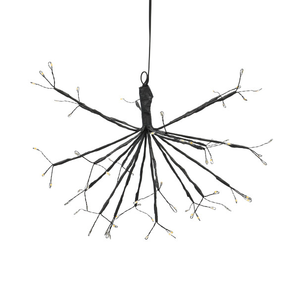 Kersthanger paardenbloem Ø 30 cm | Extra warm wit & warm wit | 63 lampjes LDR07343 - 5